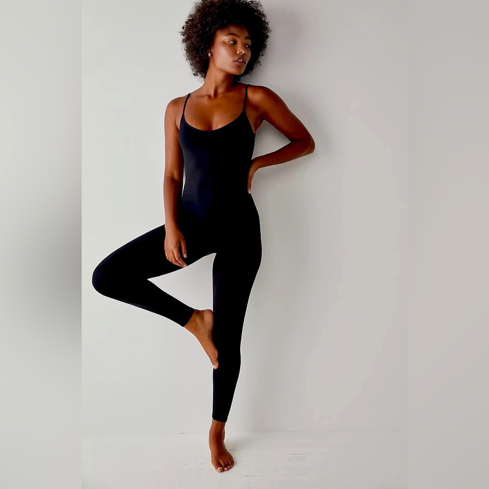FREE PEOPLE SEAMLESS CATSUIT in BLACK